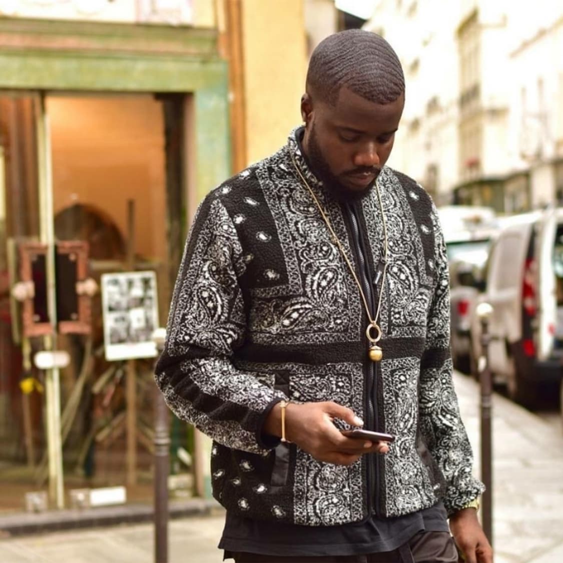 reversible bandana fleece jacket 상품이미지2