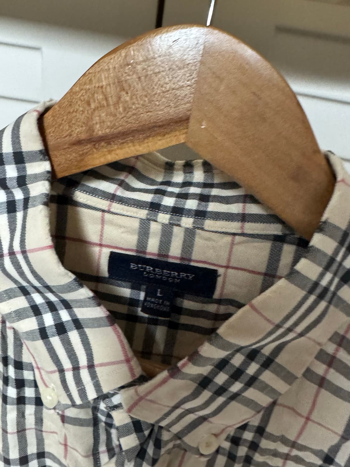 런던 버버리 체크 셔츠  상품이미지4