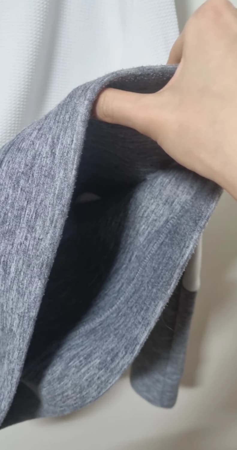 지오지아 배색 맨투맨 그레이 105 상품이미지4