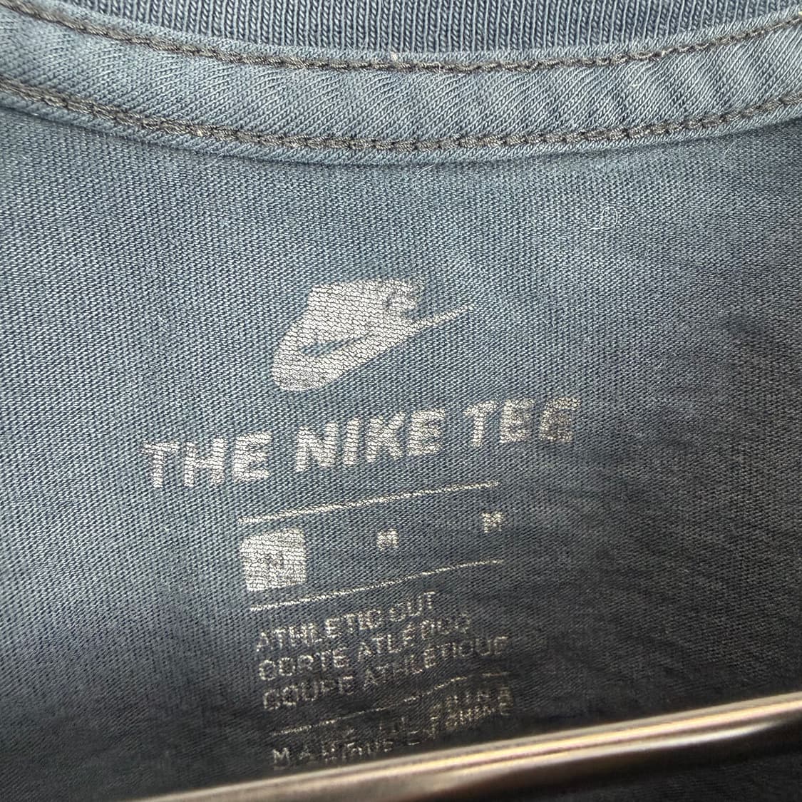 (M) 나이키 스우시 JUST DO IT 프린팅 반팔 티 블랙 상품이미지3