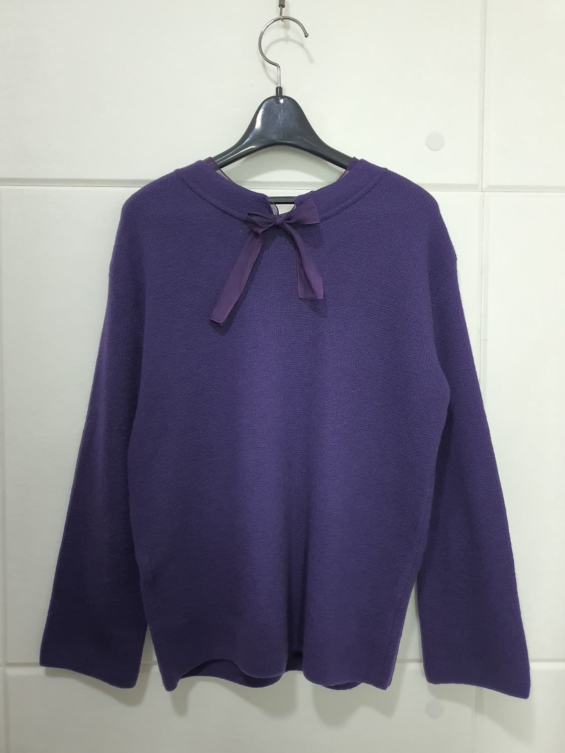 더한섬에스제이에스제이 SJ SJ 실크 러플 니트 사이즈 90F 상품이미지5