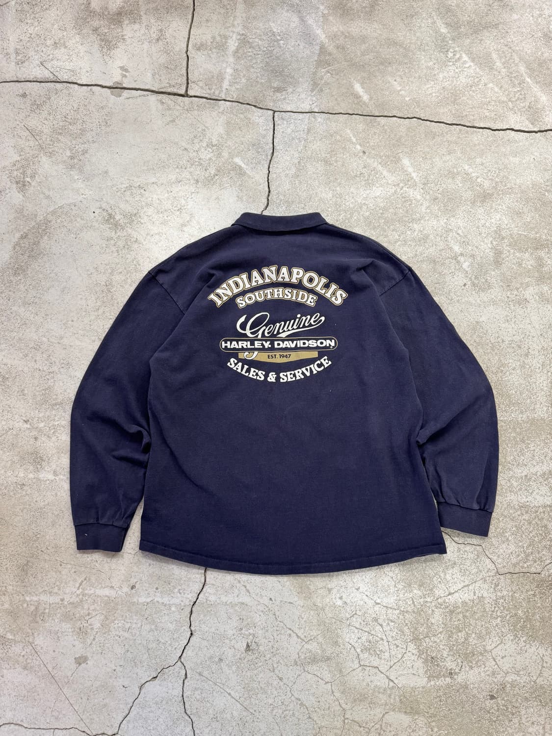 90s 할리데이비슨 이글 코튼 카라티셔츠 상품이미지2