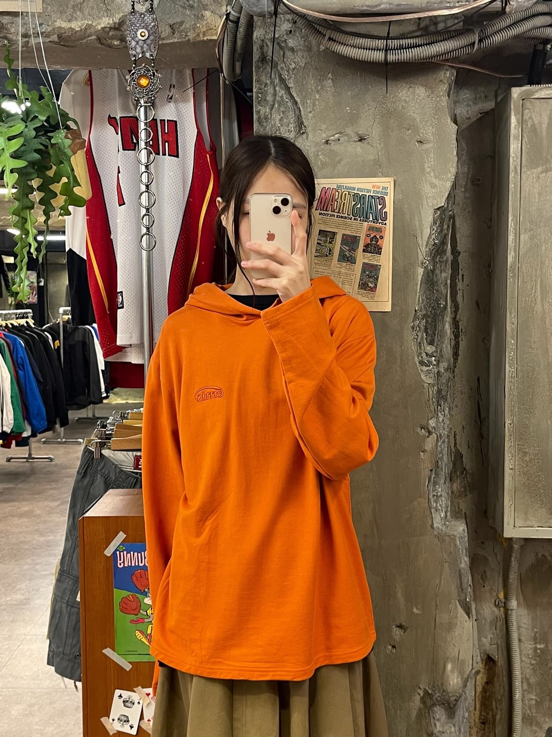 이미스 후드티 오렌지 M #csz532 상품이미지2