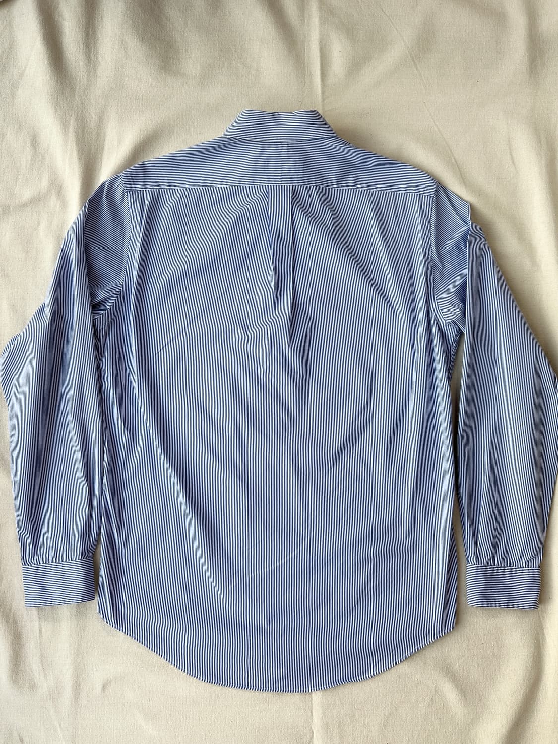 폴로 랄프로렌 블루 스트라이프 포플린 셔츠 클래식핏 M 상품이미지9