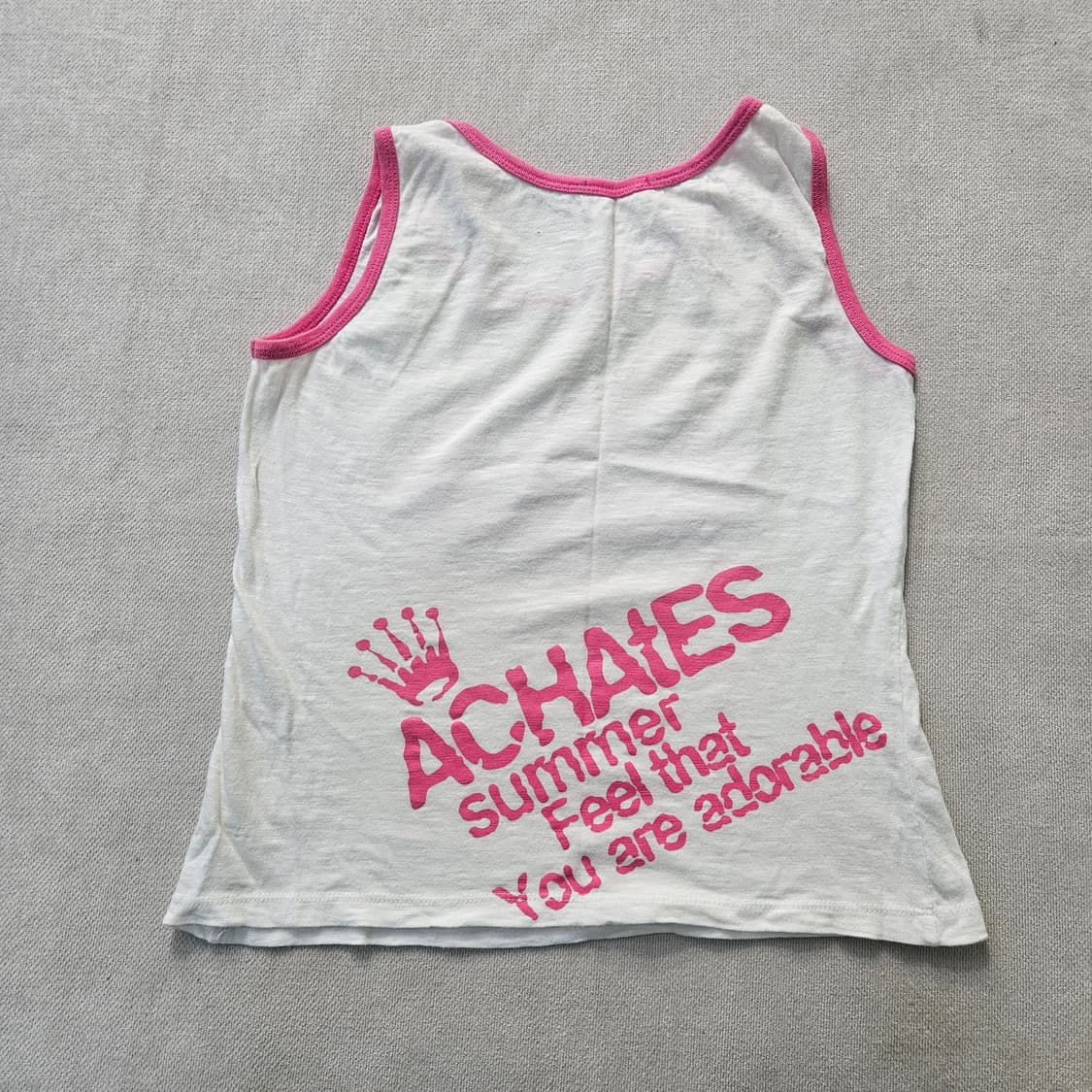 실측확인 빈티지 키즈 그래픽 민소매 0402Y 상품이미지2