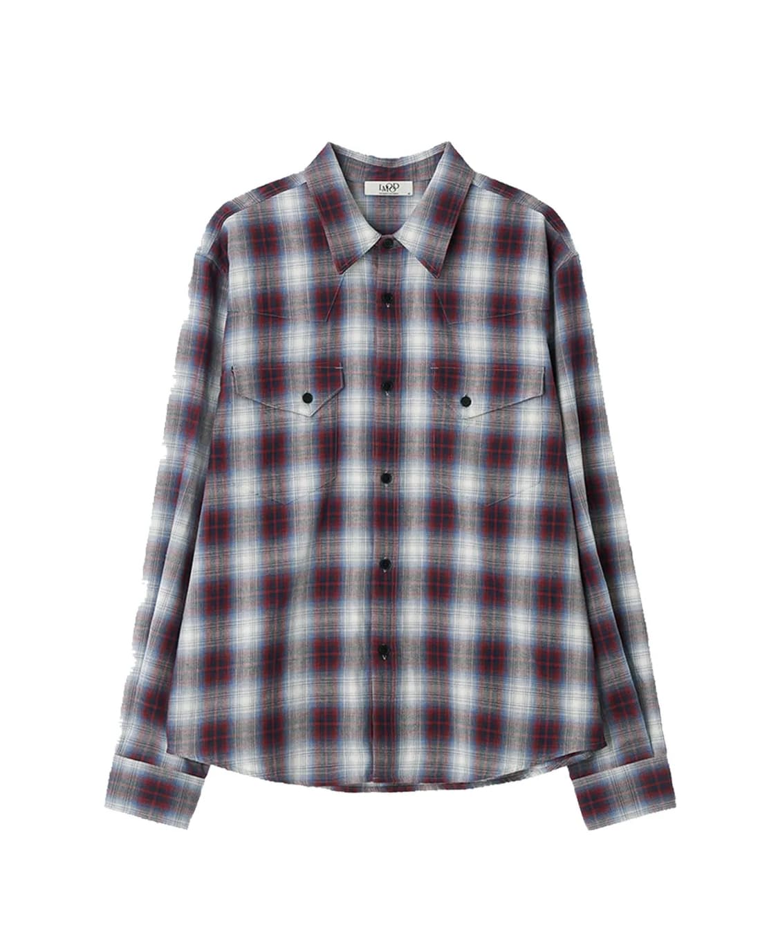 엘무드 이스트우드 웨스턴 체크셔츠 레드 46사이즈 팝니다 상품이미지1