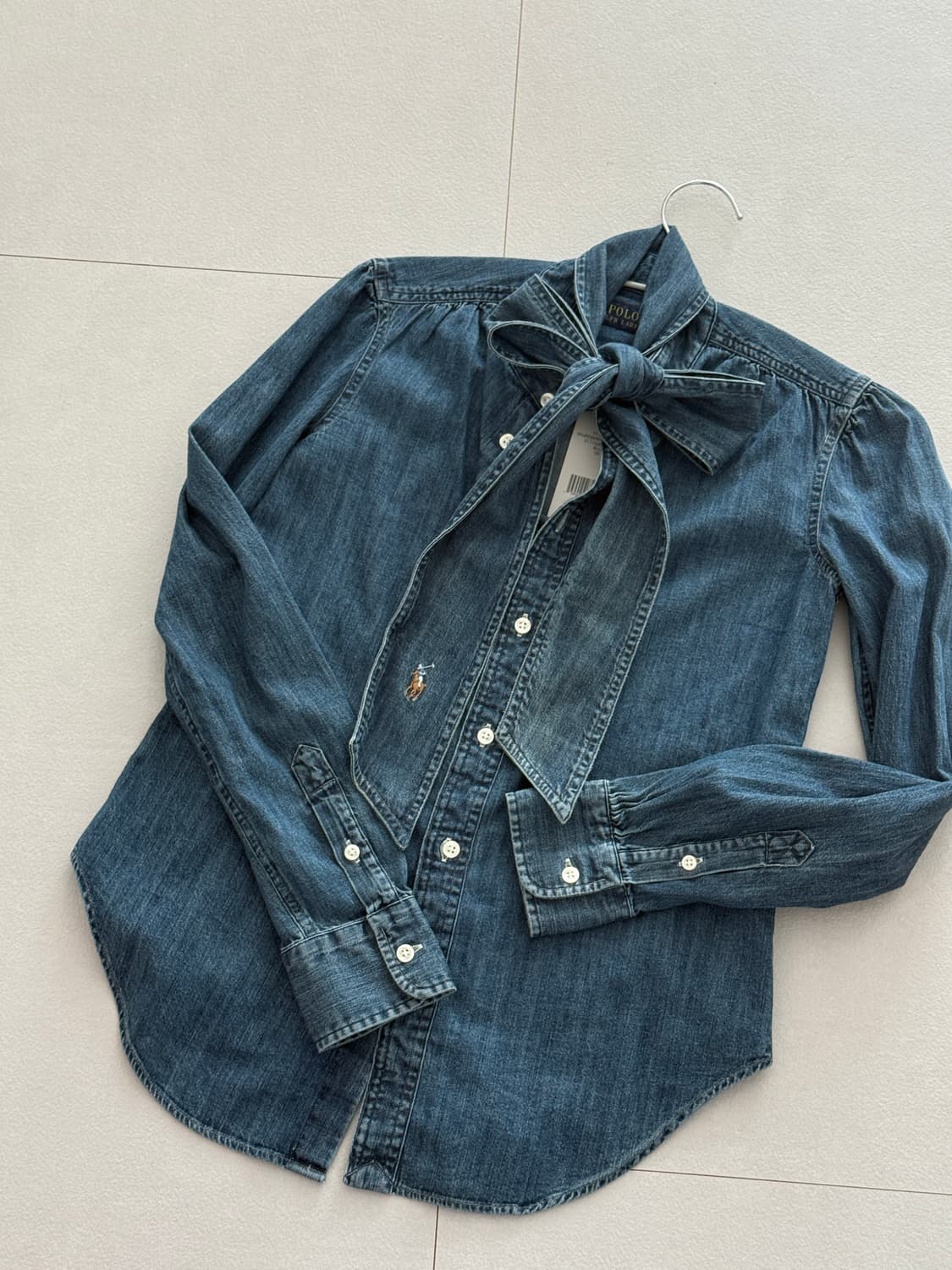 랄프로렌 리본 청셔츠(새상품, 택있음) 상품이미지2