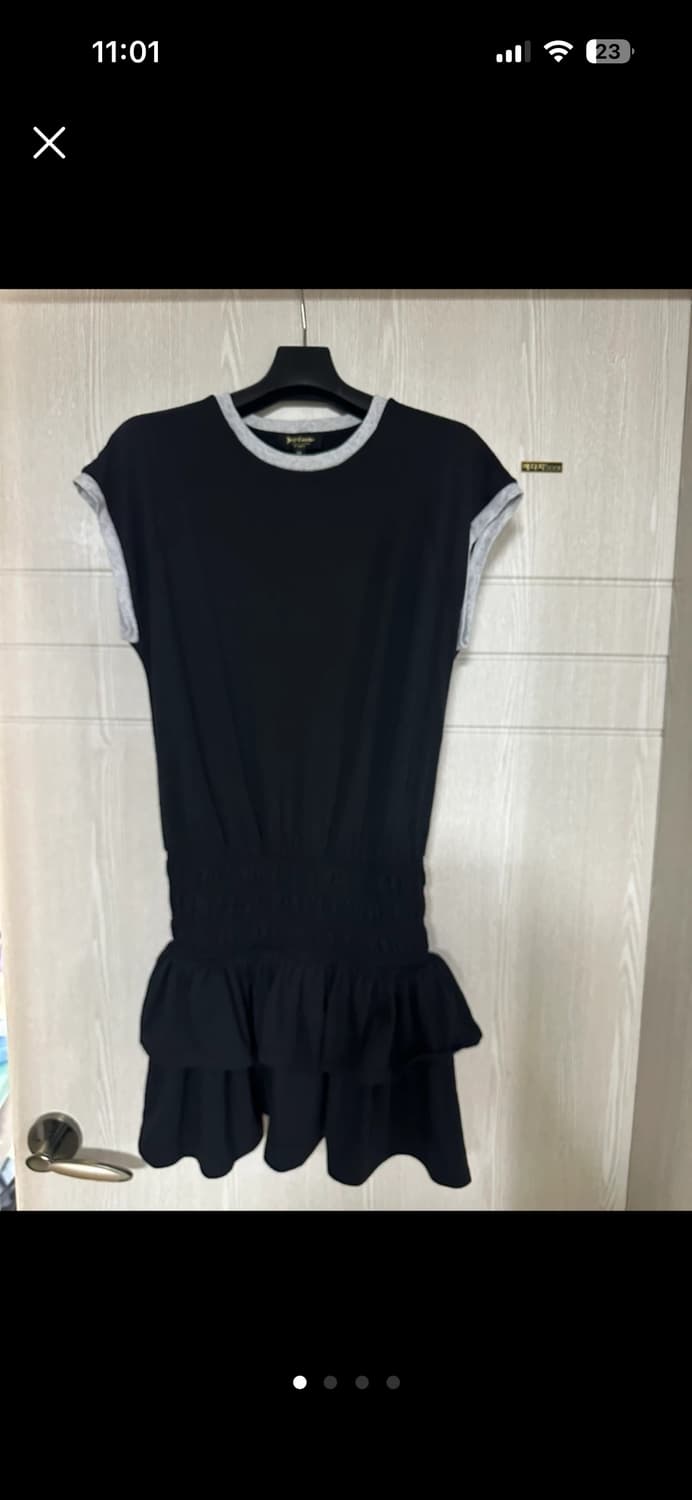 Juicy Couture 블랙 프릴 원피스 XS  상품이미지1