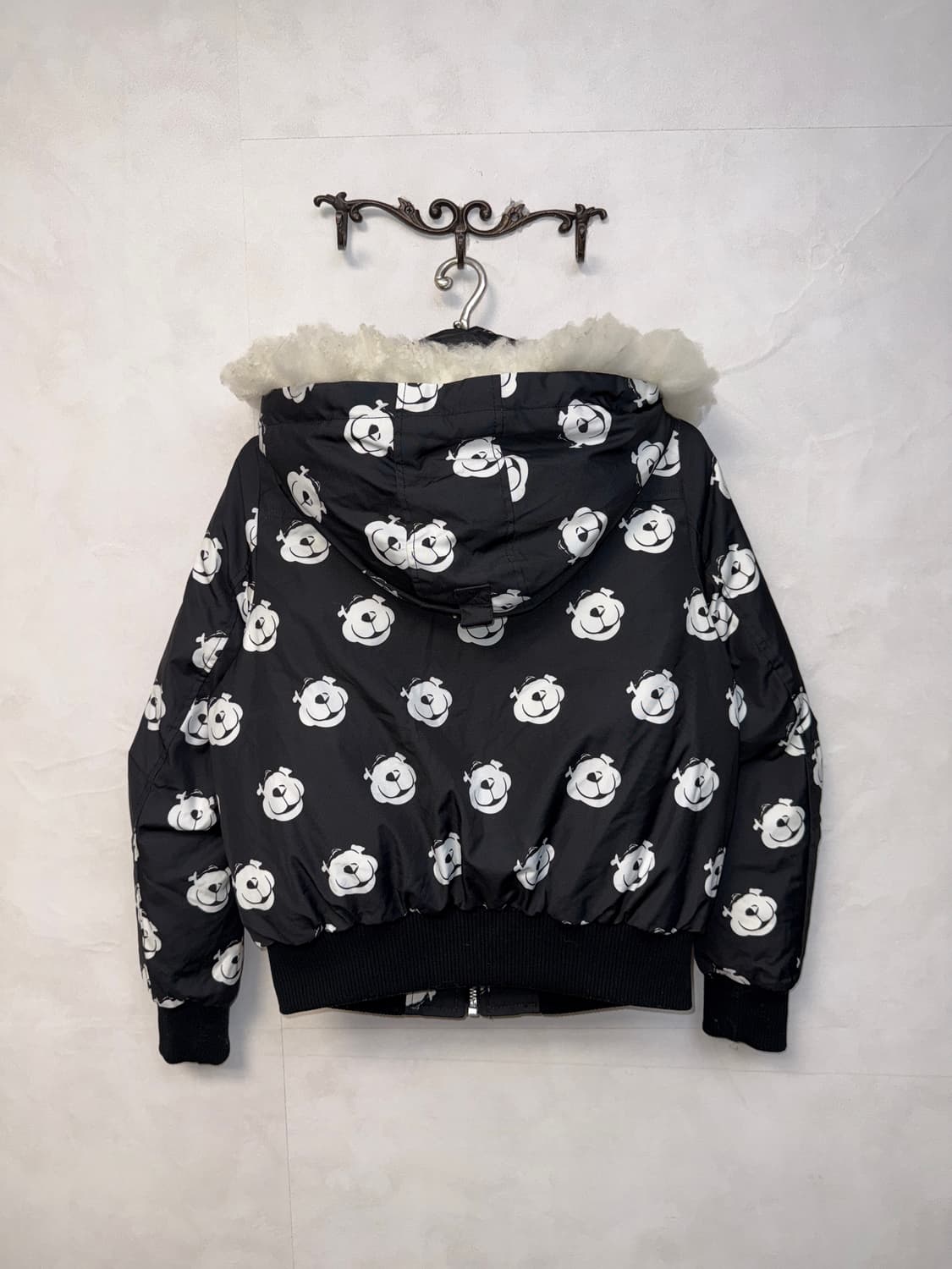 NBA goose down black bear fur hood 패딩 상품이미지3