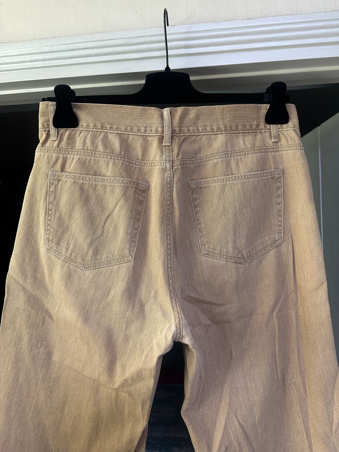 [3] 타일레 베이지 커브드 데님 팬츠 상품이미지4