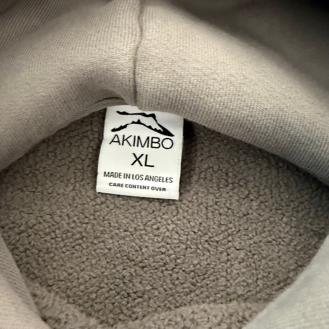 Akimbo 아킴보 후드 시멘트그레이 XL 상품이미지3