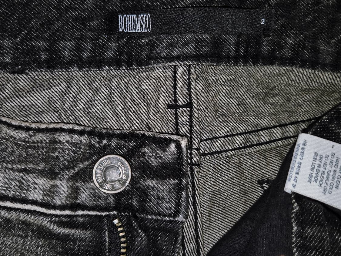 BOHEMSEO Grunge denim short pants 상품이미지3