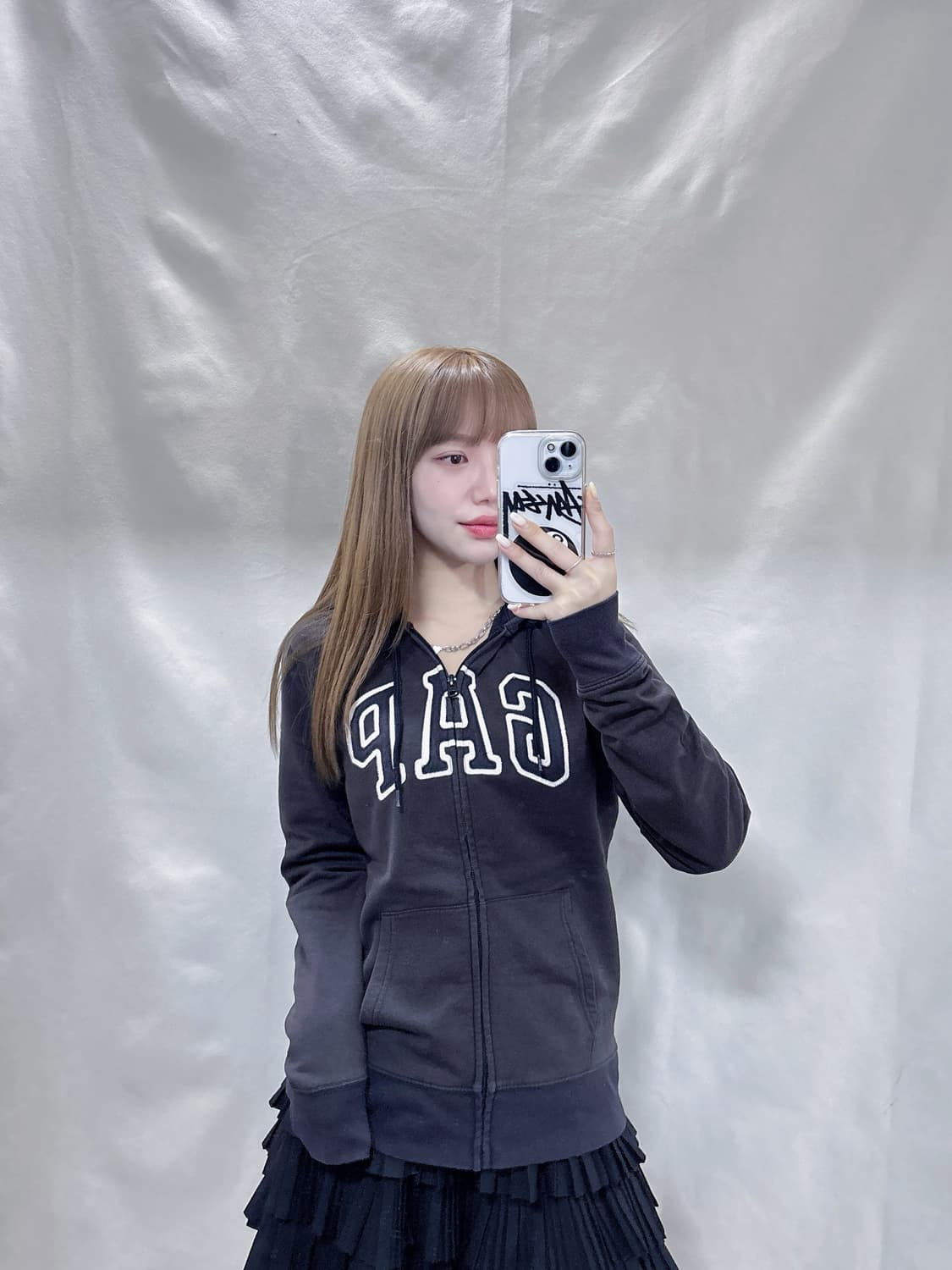 GAP 갭 초코브라운 빅로고 후드집업  상품이미지2