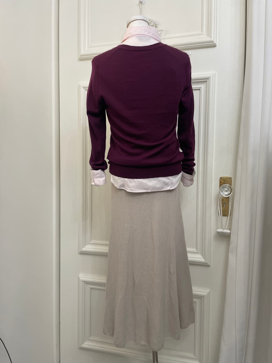 gray beige basic knit skirt(size-M) 상품이미지10