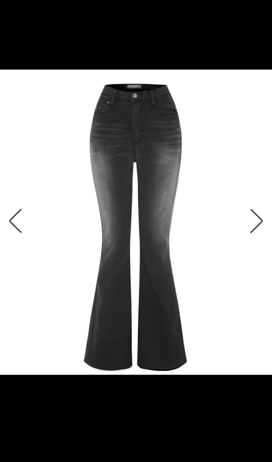 쿨시스 COOLSiSTER IS. 흑청 부츠컷 데님 S 새상품 상품이미지1