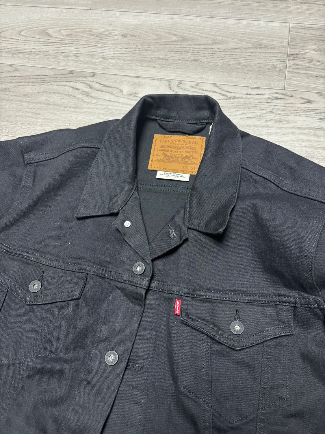 [xl] 리바이스 블랙 트러커 자켓 상품이미지3