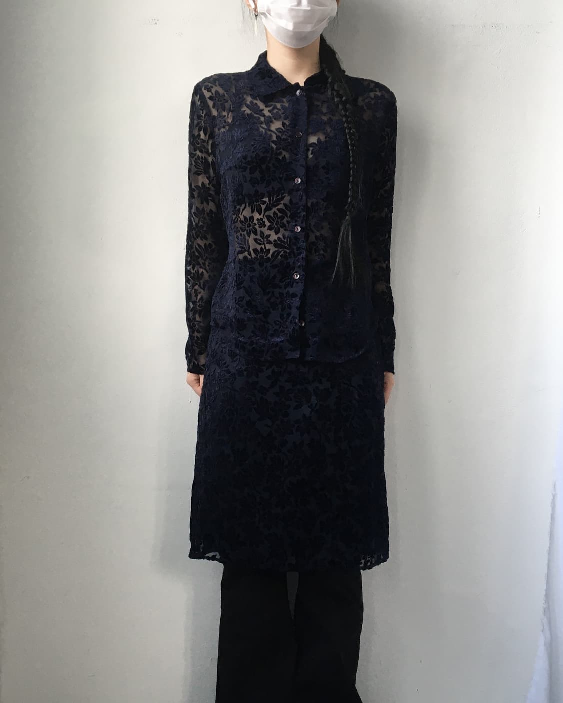 Velvet pattern set up 상품이미지1