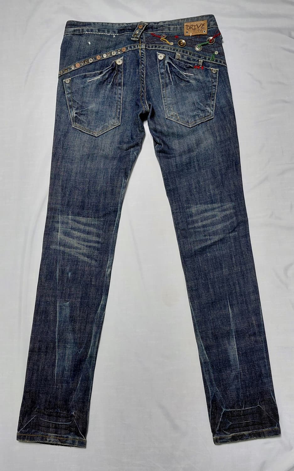 DRIVE JEANS 로우라이즈 데미지 청바지 26 (새상품) 상품이미지4