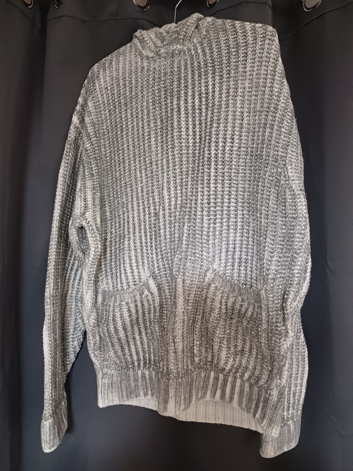 Brushed Two-Tone Overfit Hood_Ash Grey 상품이미지3