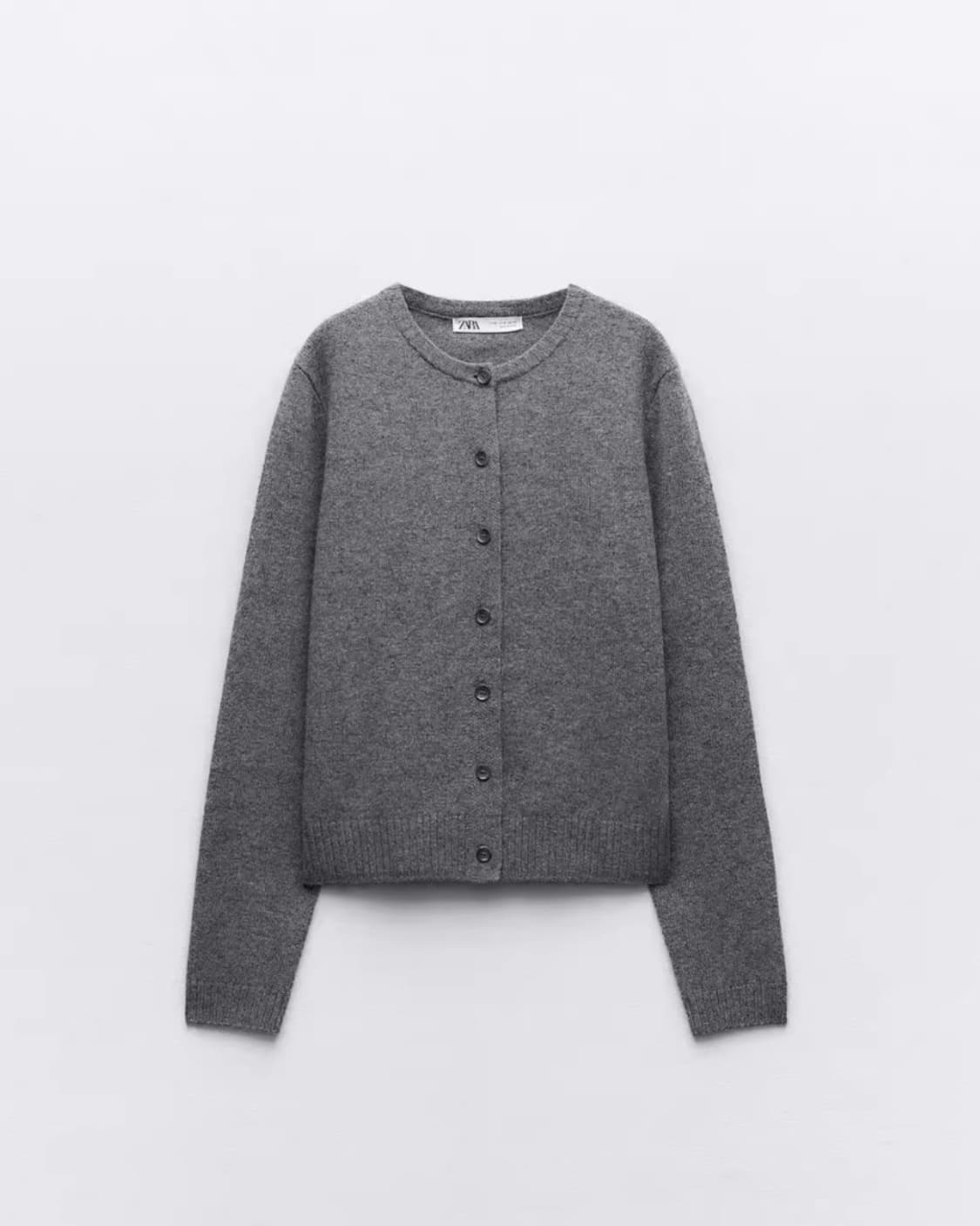 Zara 자라 울 100 가디건 그레이 상품이미지1