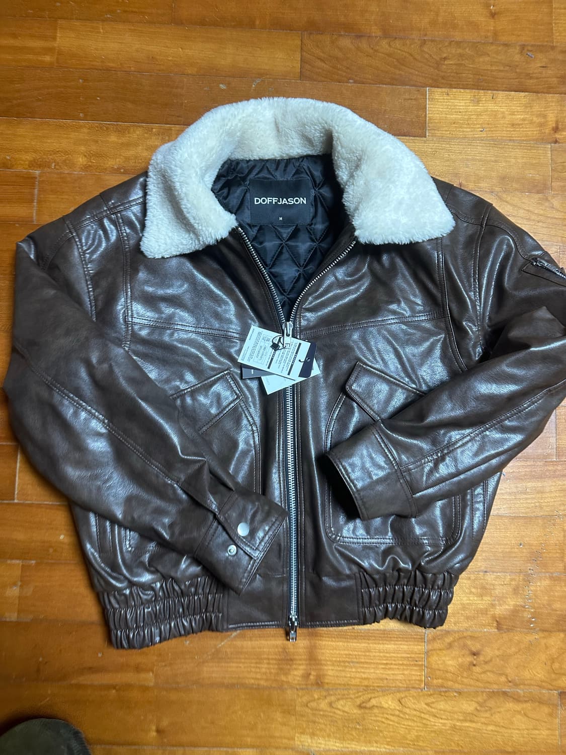 도프제이슨 시어링 카라 CWU 브라운 자켓 M 상품이미지4