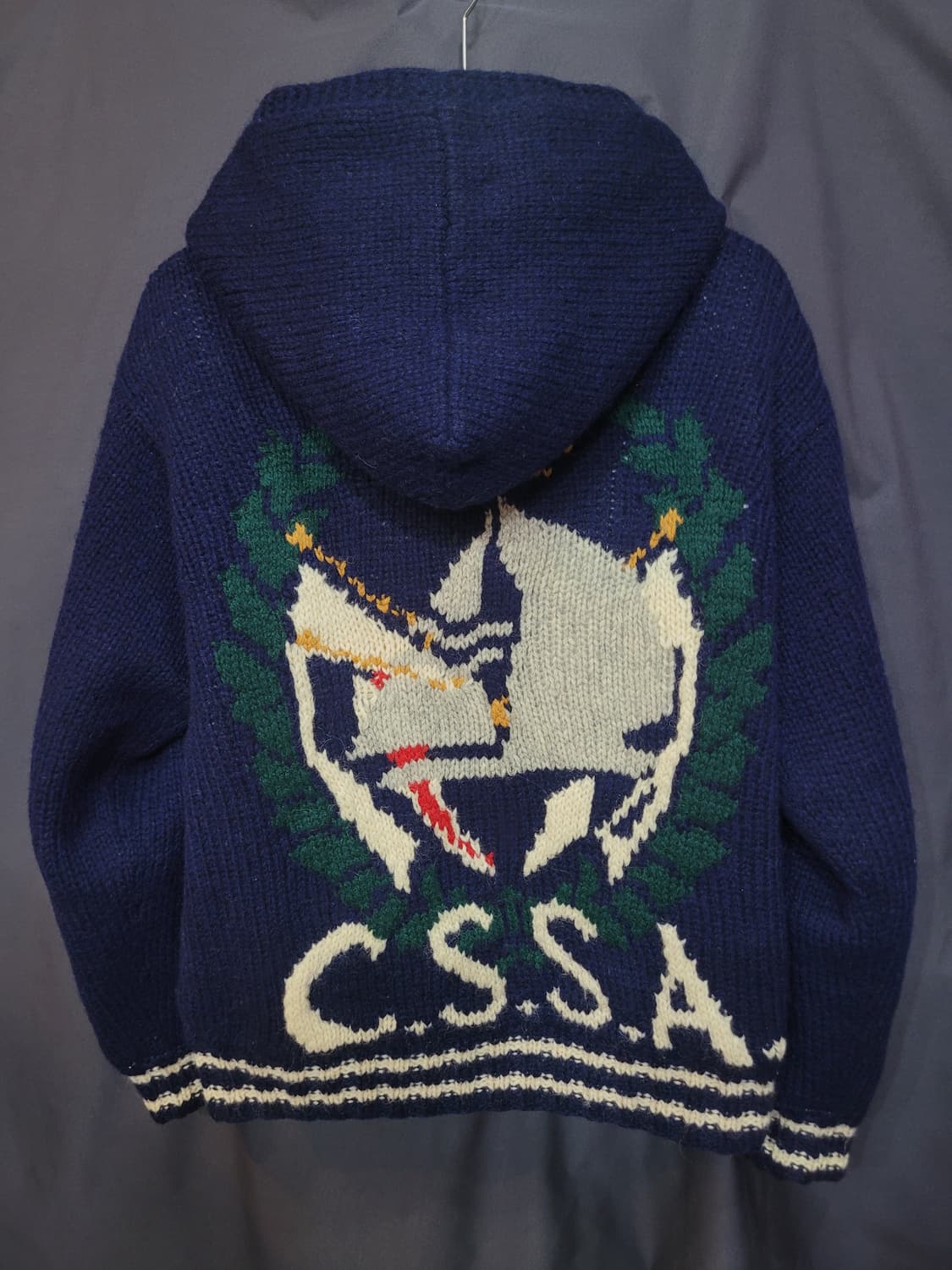 C.S.S.A. 빈티지 후드 니트 집업 스웨터 상품이미지4