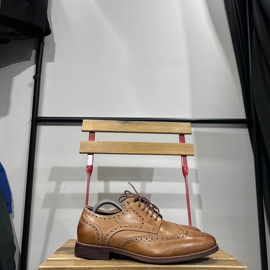 265) 락포트 구두 님성 남자 로퍼 브라운 윙팁 레더 상품이미지1