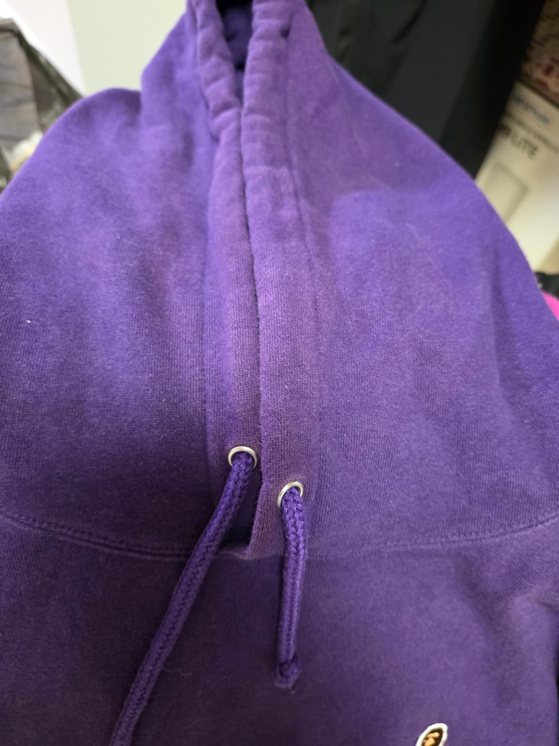 [XL] 베이프 미니사루 퍼플 후드티 상품이미지3