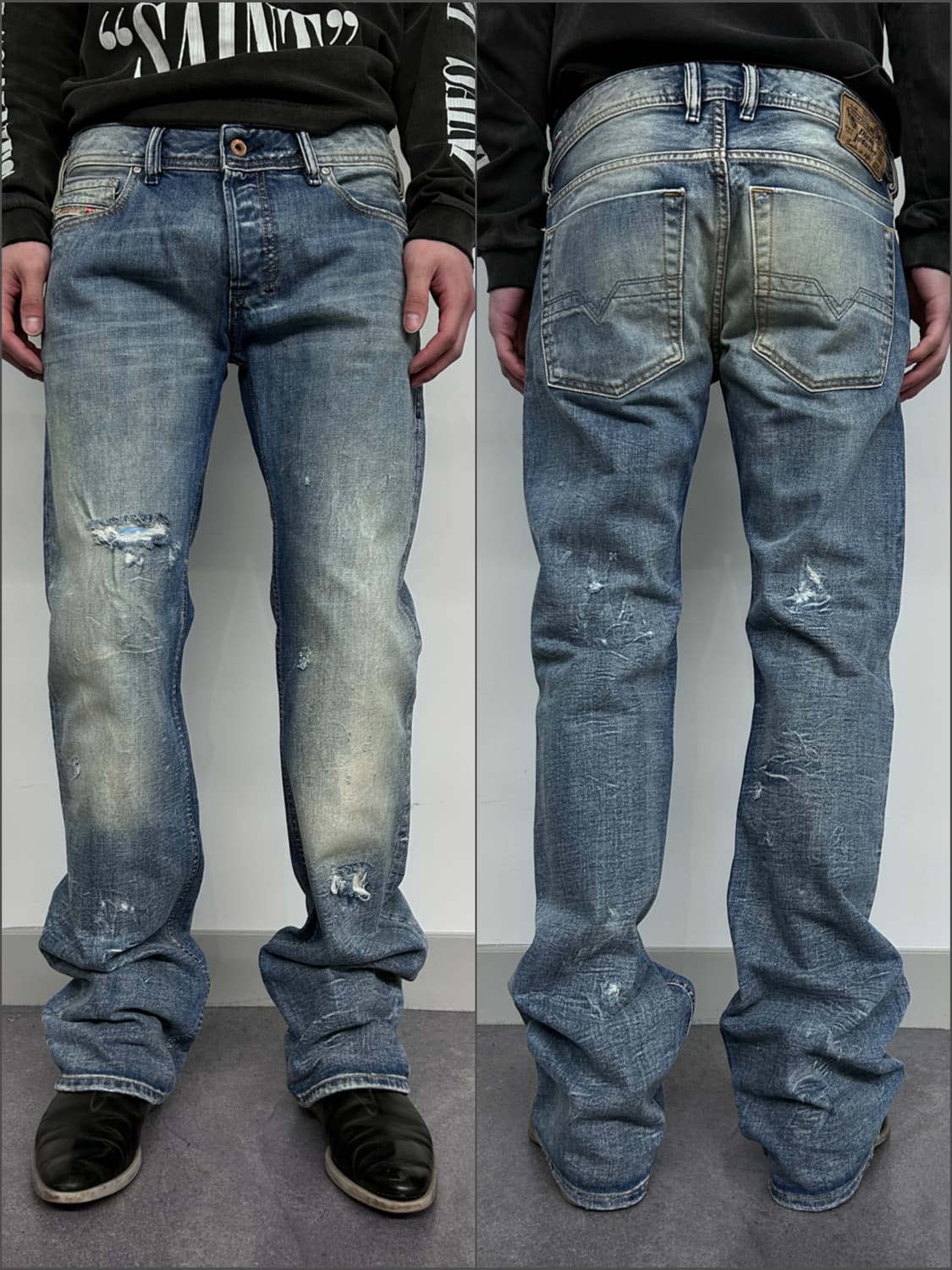 디젤 자티니 버튼 플라이 데님 팬츠 상품이미지1