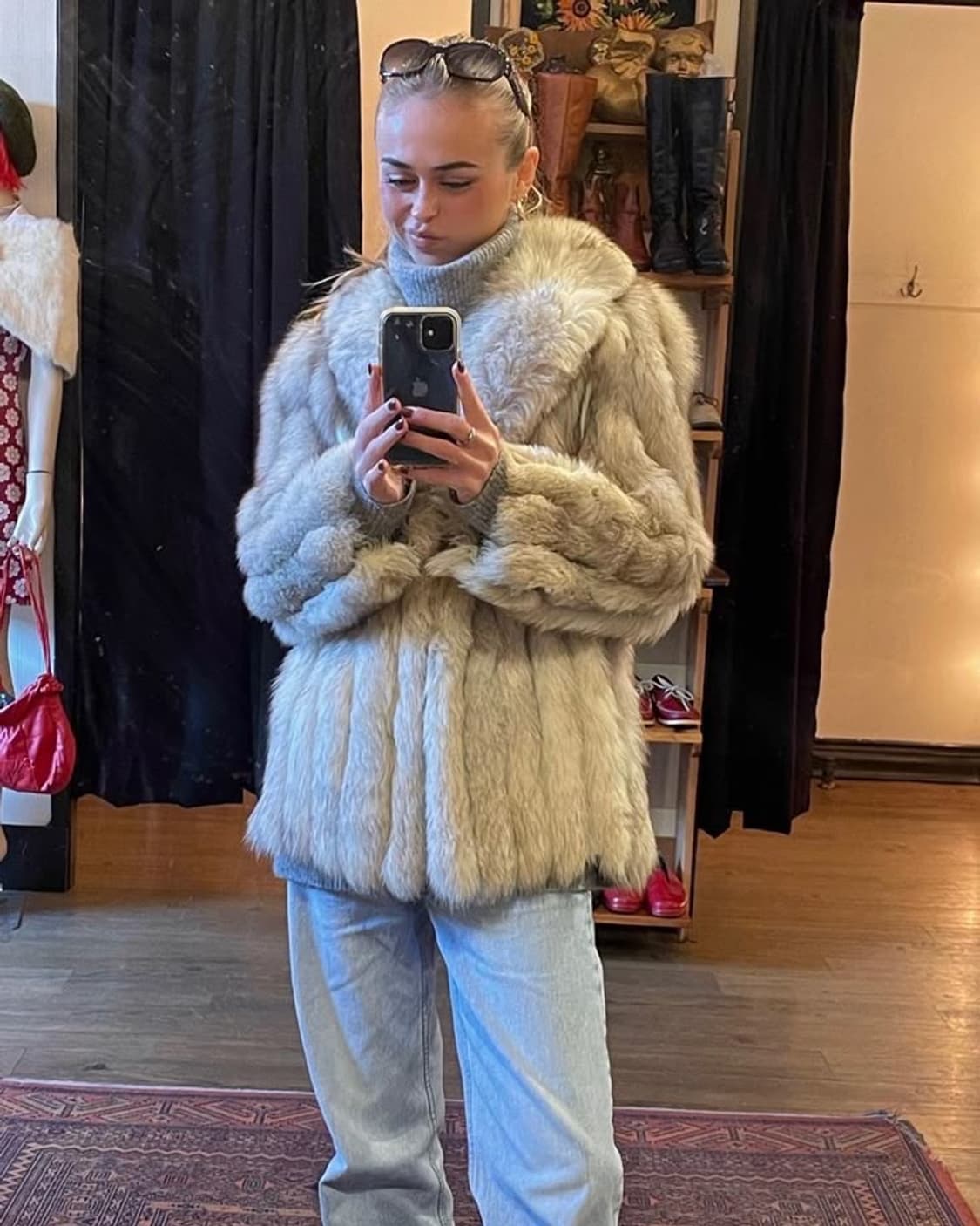 빈티지 폭스퍼 크림 상품이미지10