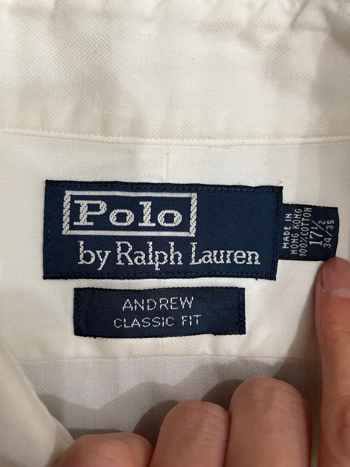 폴로 랄프로렌 화이트 앤드류 클래식핏 셔츠 상품이미지6