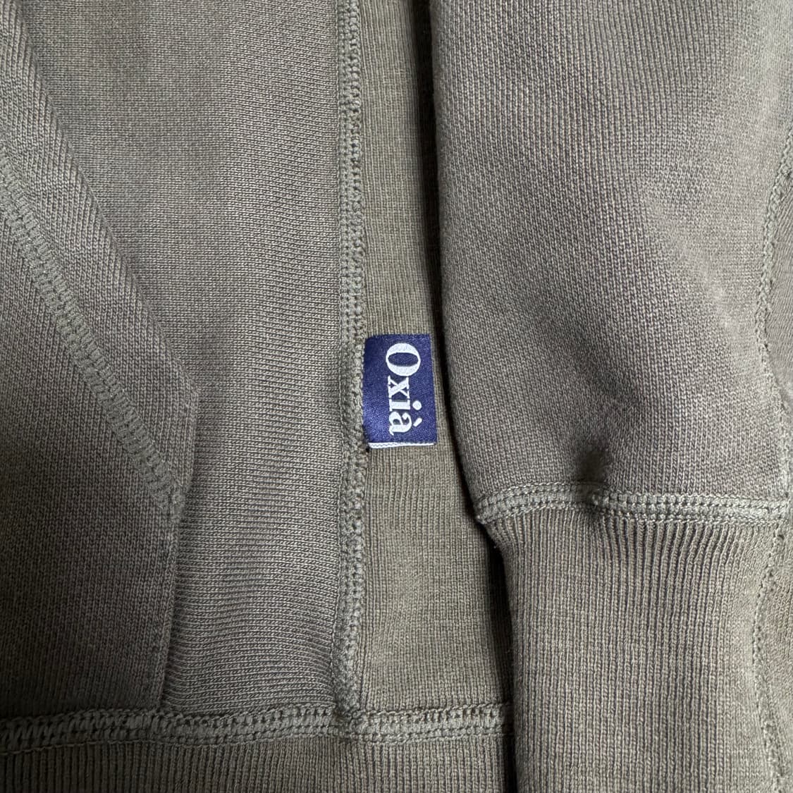 Oxia House 카키색 후드티 S 상품이미지3