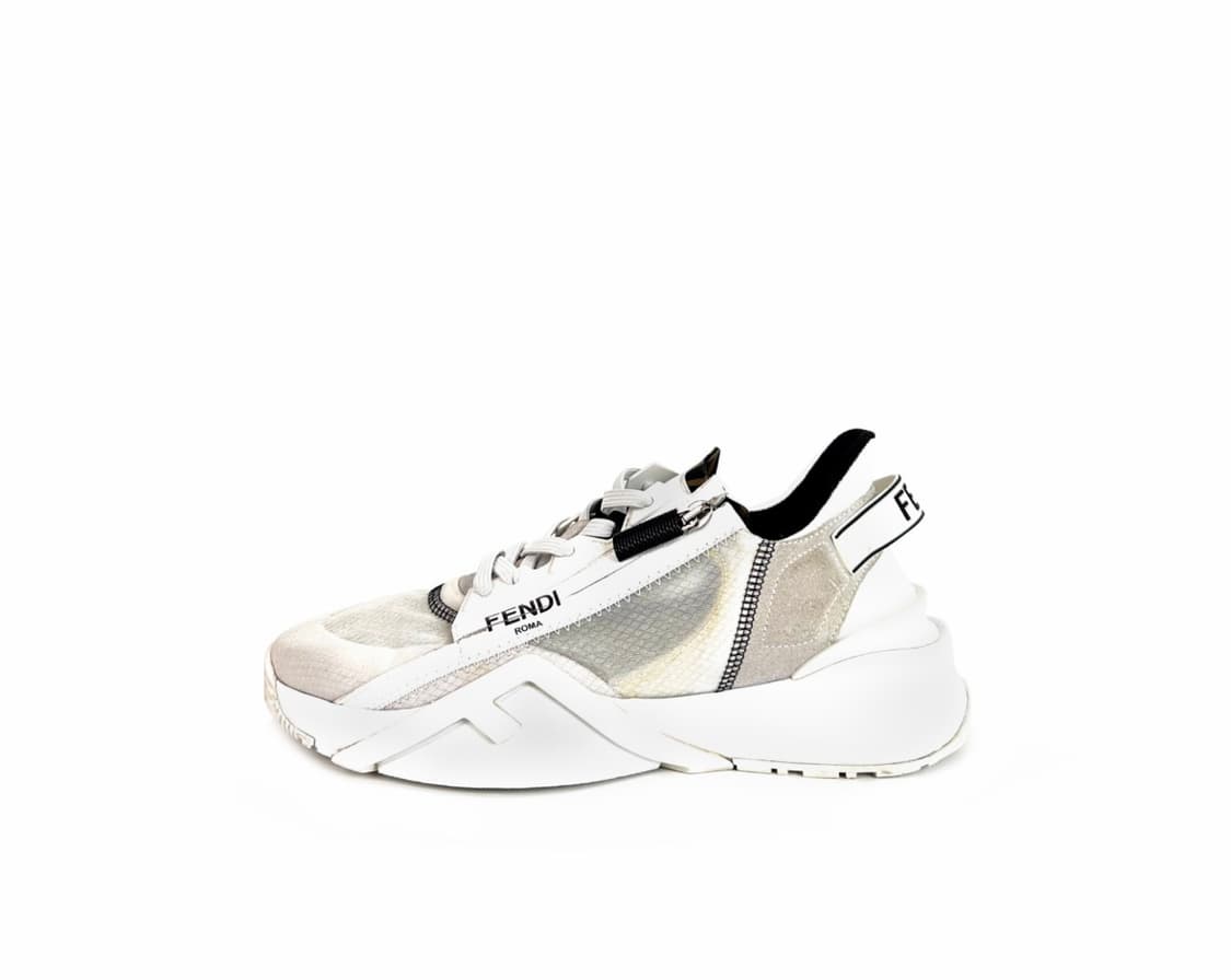 [7] Fendi 펜디 남성 플로우 나일론 로우탑 스니커즈 화이트 상품이미지2