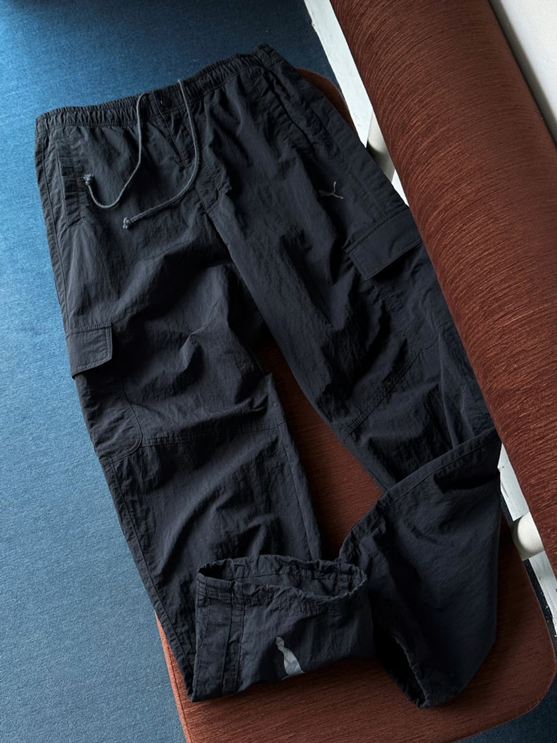Washed nylon design cargo pants 상품이미지2