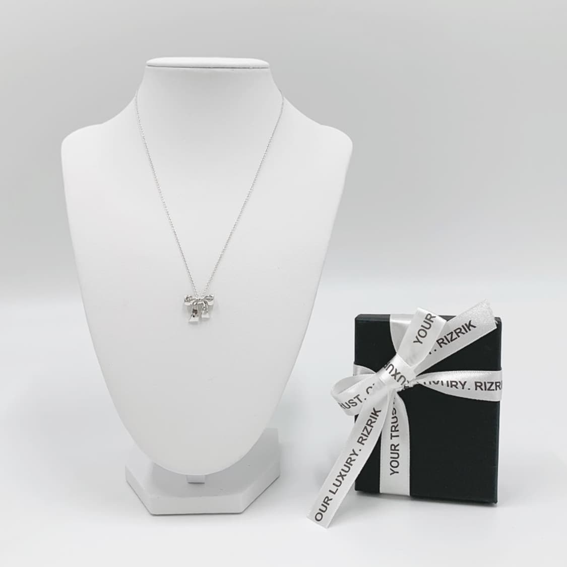 티파니 리본 펜던트 실버 목걸이 NO.107 상품이미지10