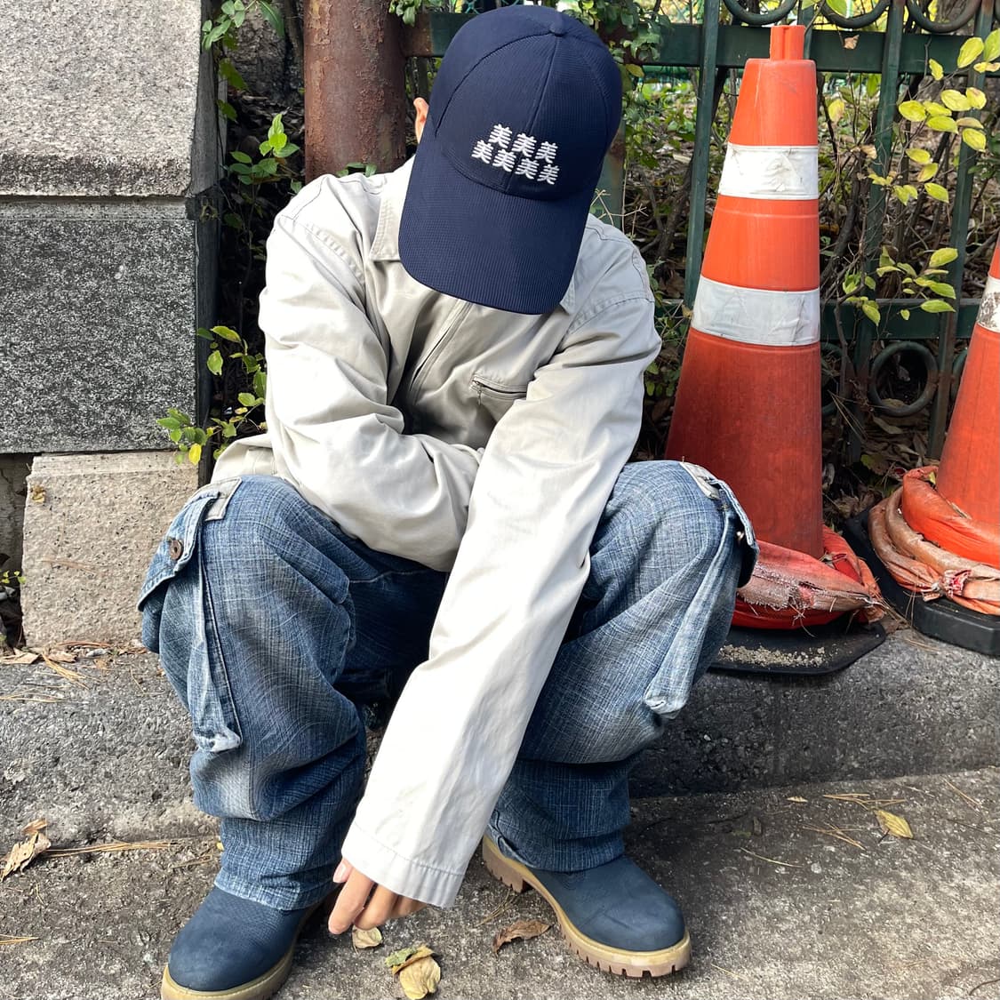 美*7 와플 롱빌 캡 상품이미지1