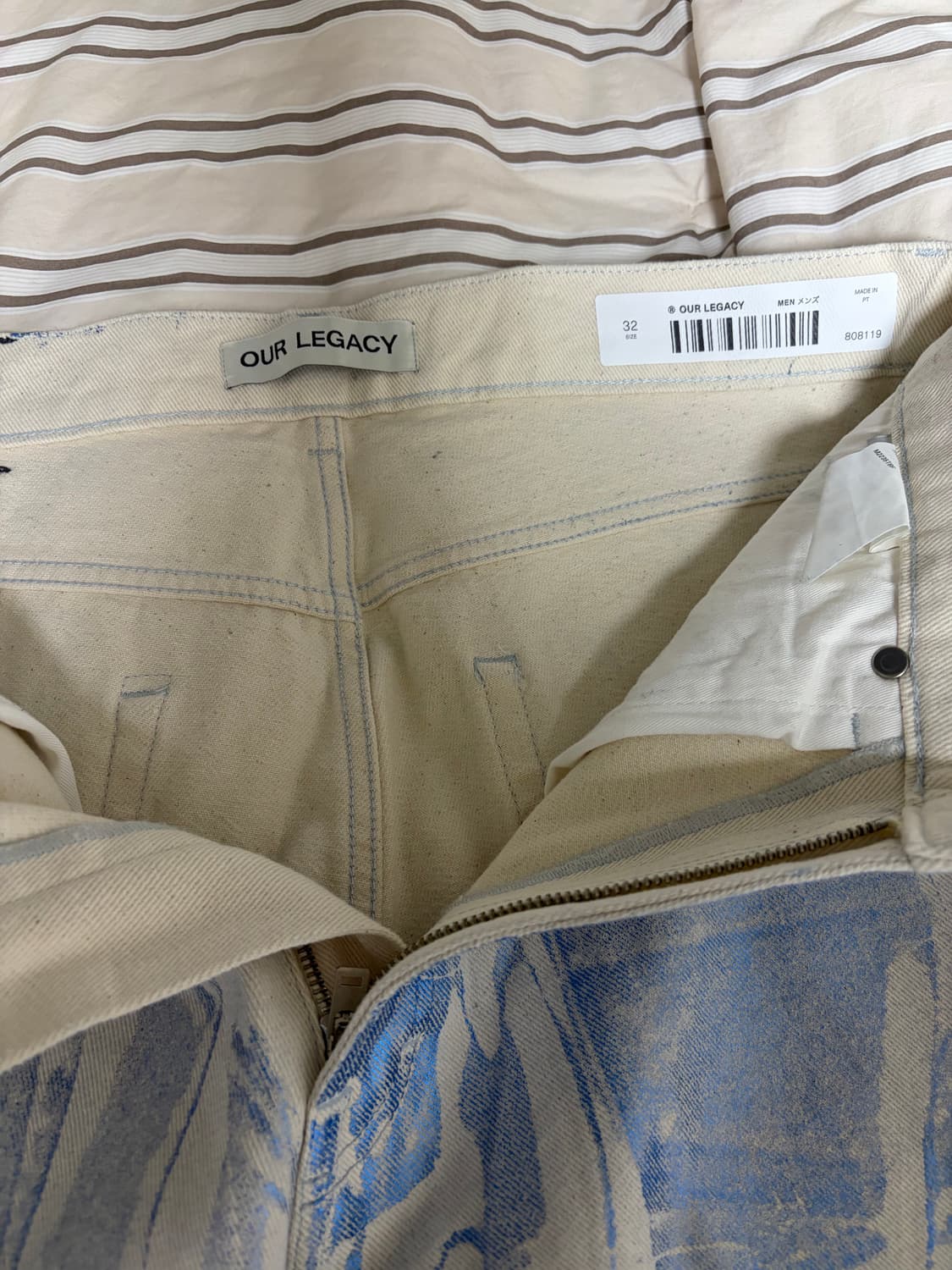 (32)our legacy third cut blue foil denim 상품이미지4