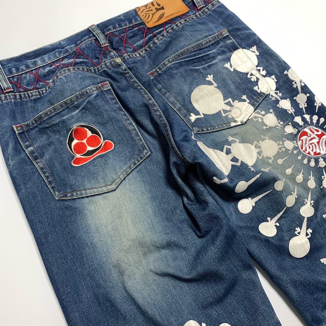 San Maruichi 프린팅 데님팬츠 상품이미지5