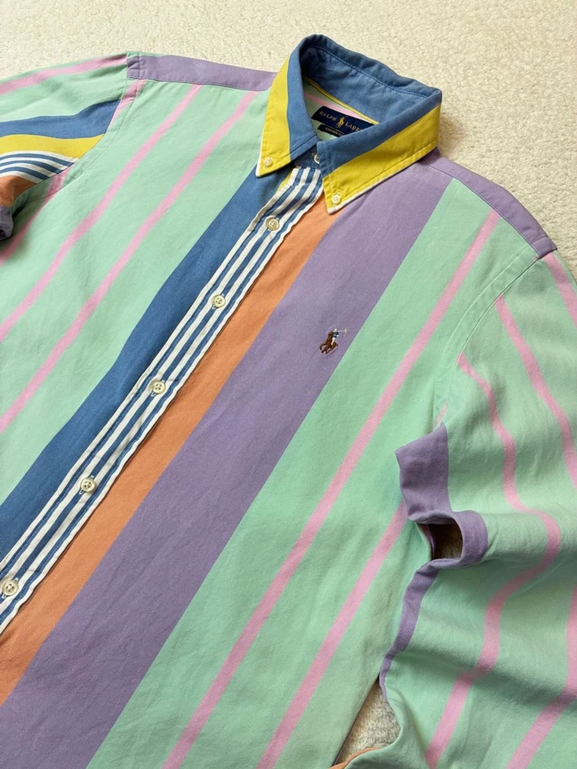 폴로 랄프로렌 멀티 컬러 스트라이프 옥스퍼드 셔츠 PN5856 상품이미지3