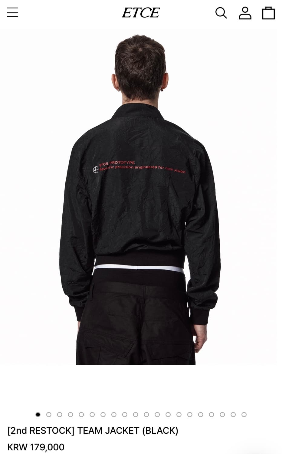 ETCE team jacket 팀 자켓 상품이미지5