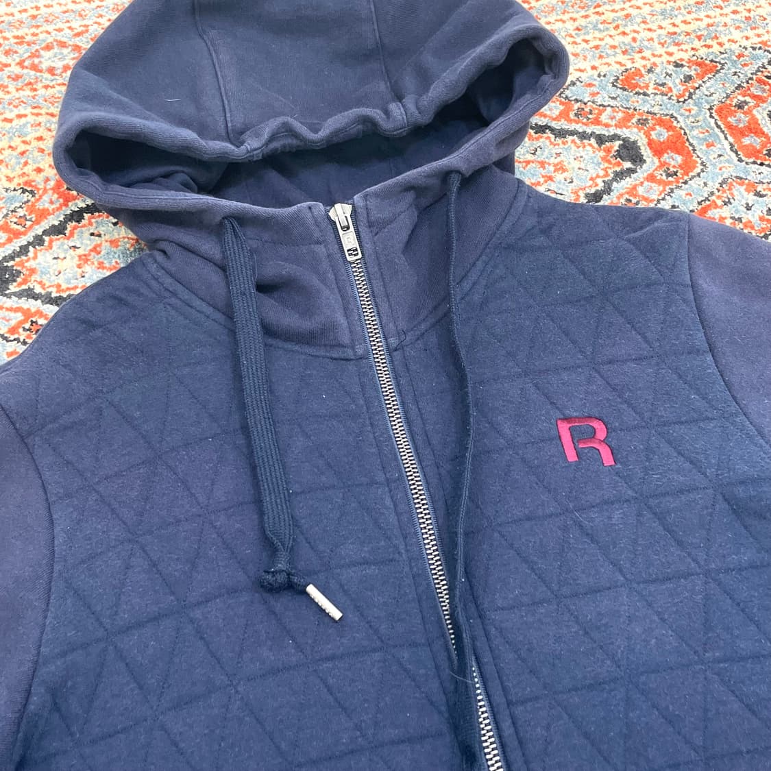 리복 클래식 R로고 네이비 후드집업 여성85 상품이미지4