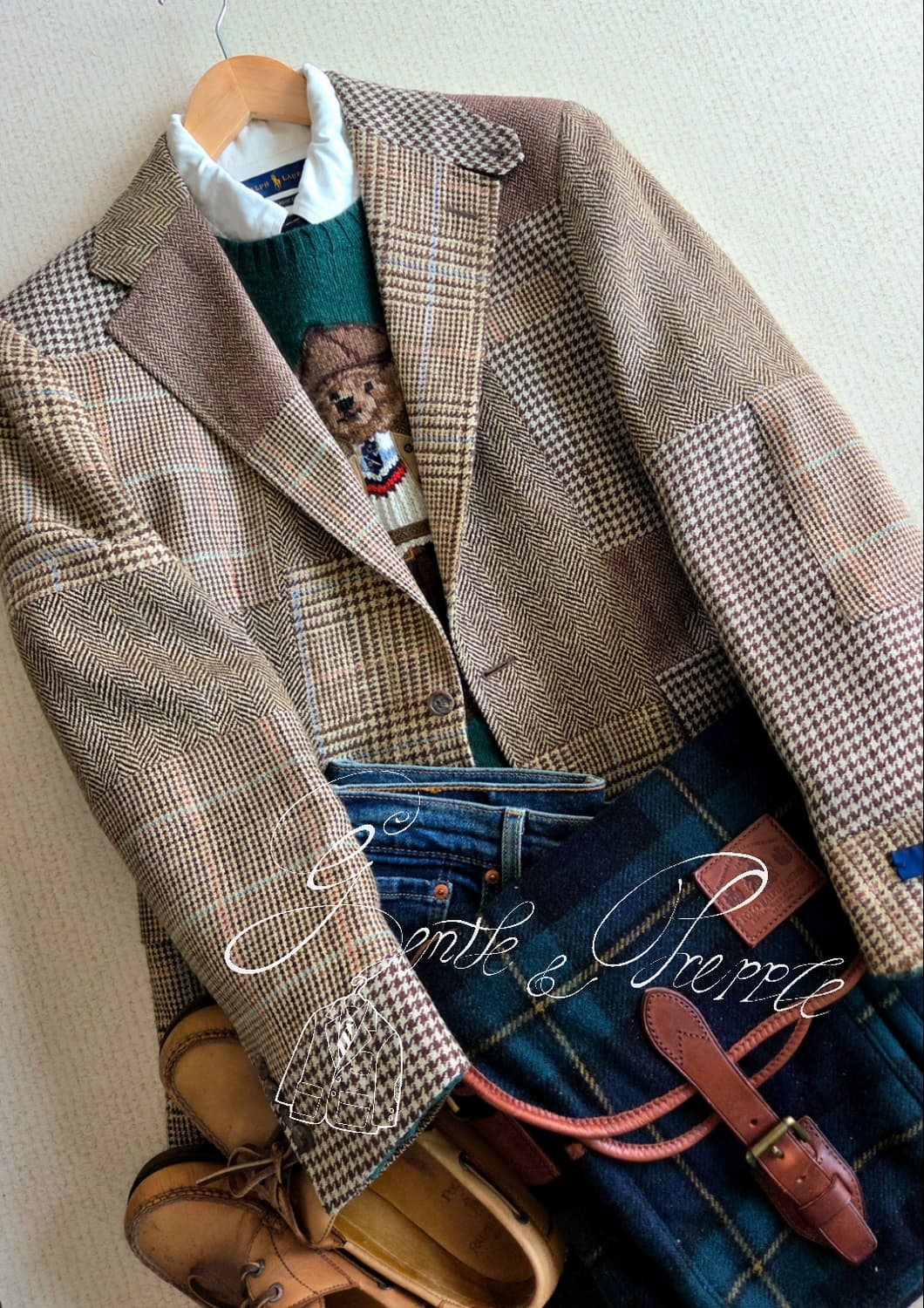 폴로 랄프로렌 RL67 패치워크 스포츠코트 자켓 상품이미지1