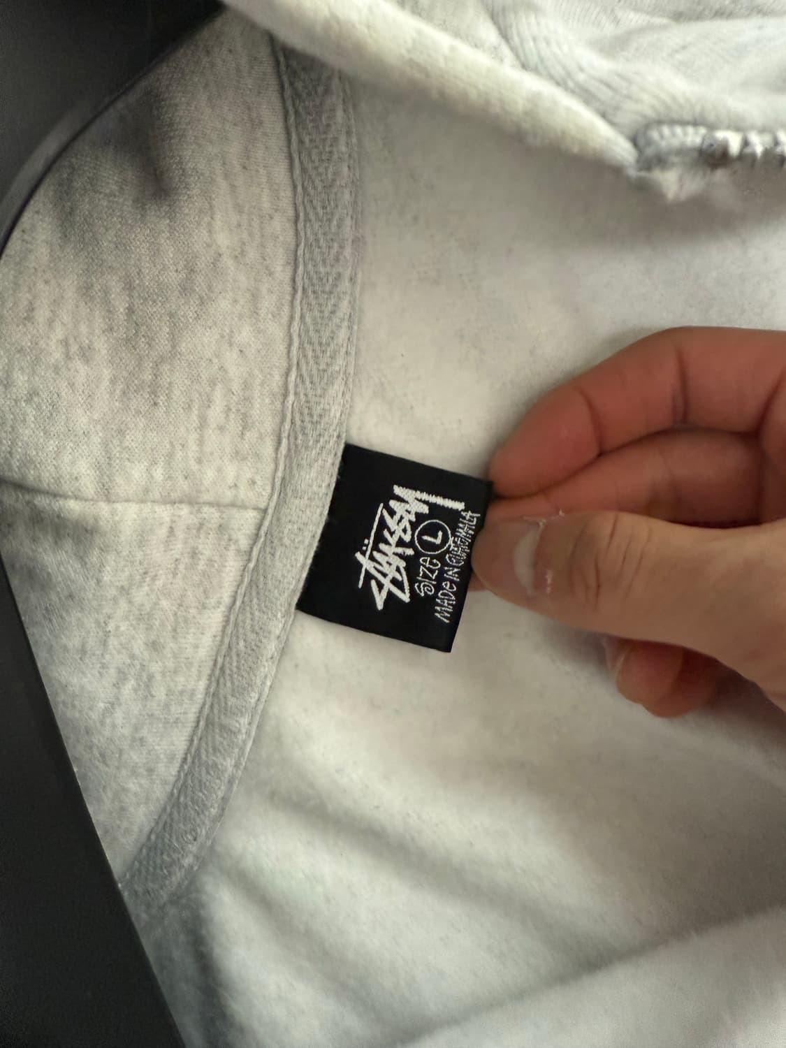 스투시 LA 후드집업 헤더그레이 L 상품이미지5