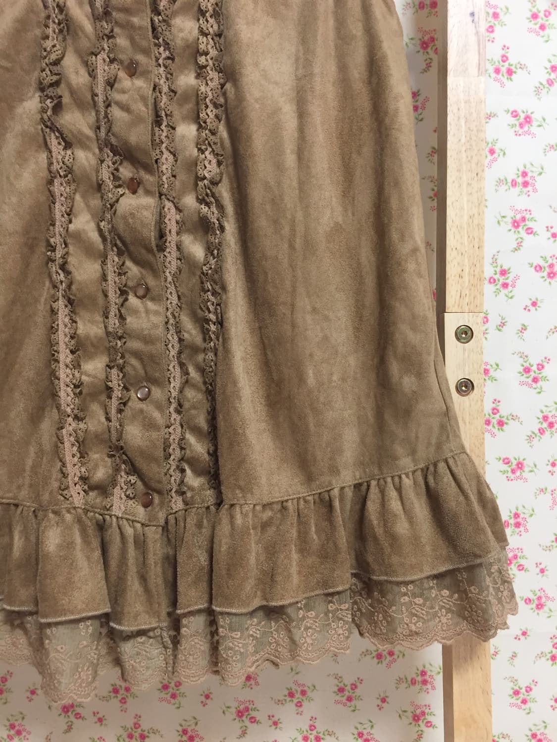 빈티지 모리걸 브라운 레이스 베스트 상품이미지5