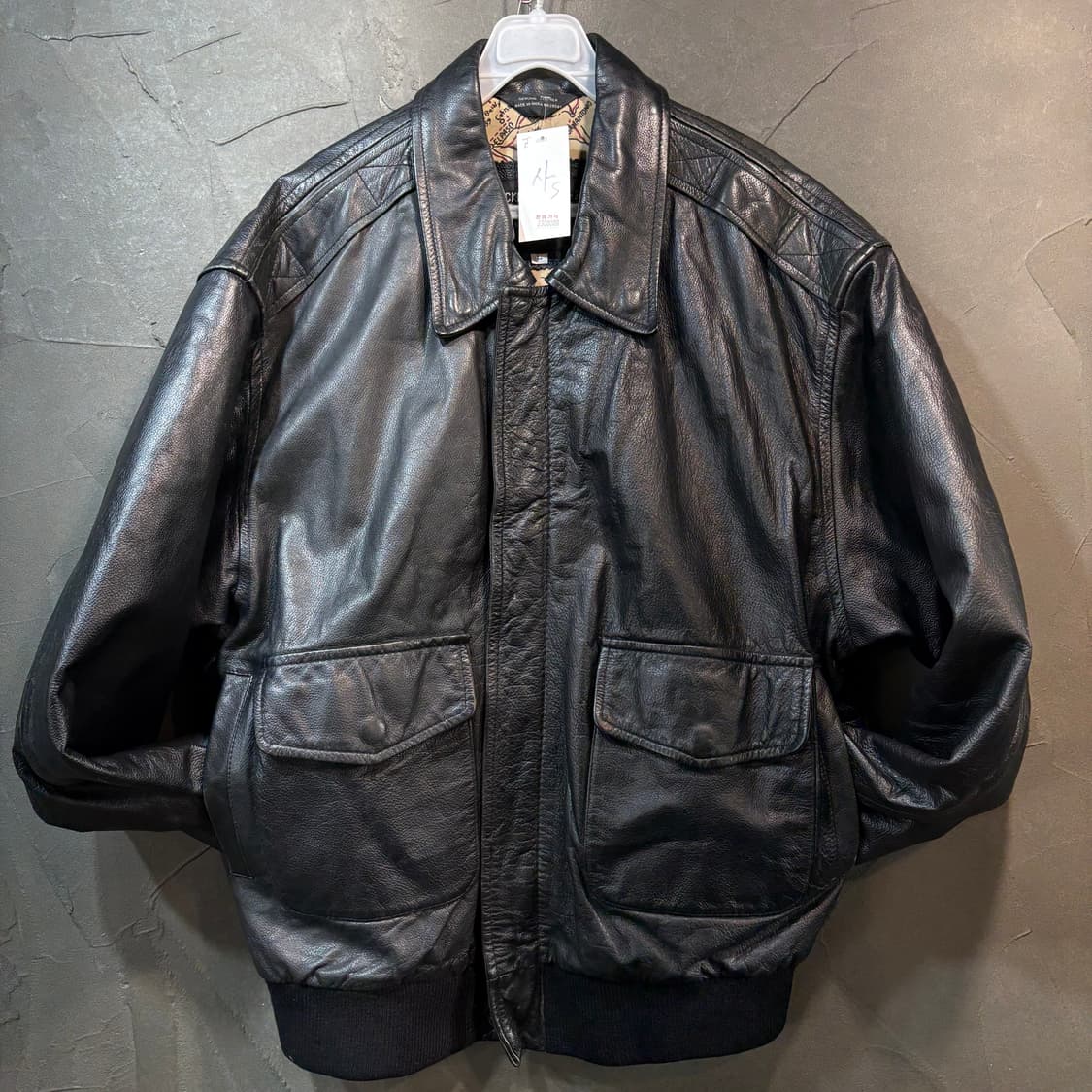 [L] VINTAGE 빈티지 A-2 가죽 자켓 상품이미지1