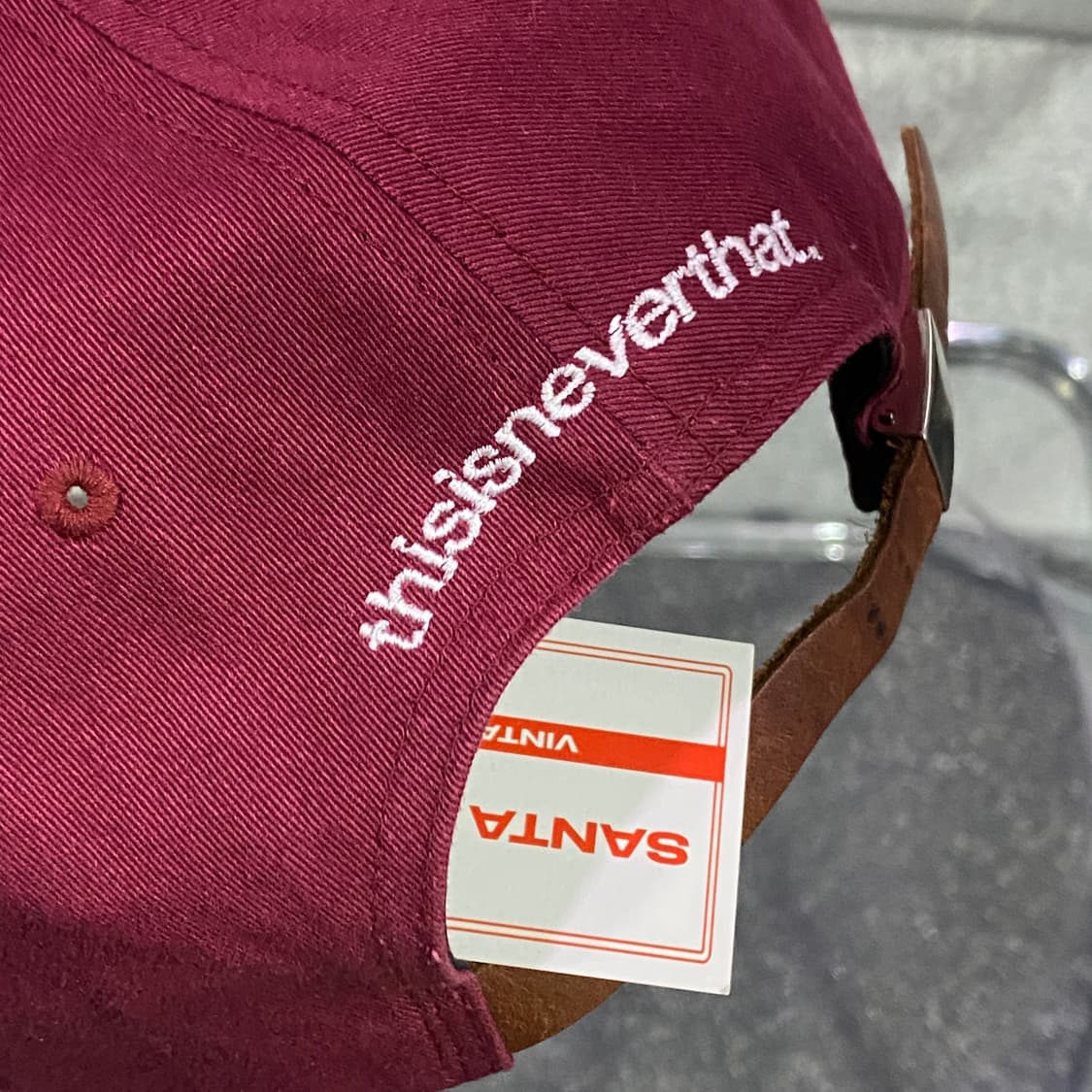 디스이즈네버댓 백로고 이니셜 볼캡 B3803 상품이미지3