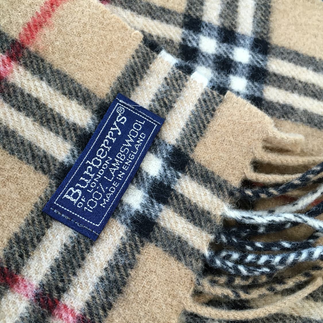 투티/A0 BURBERRY LAMBS WOOL 머플러 노바 체크 패턴 상품이미지2