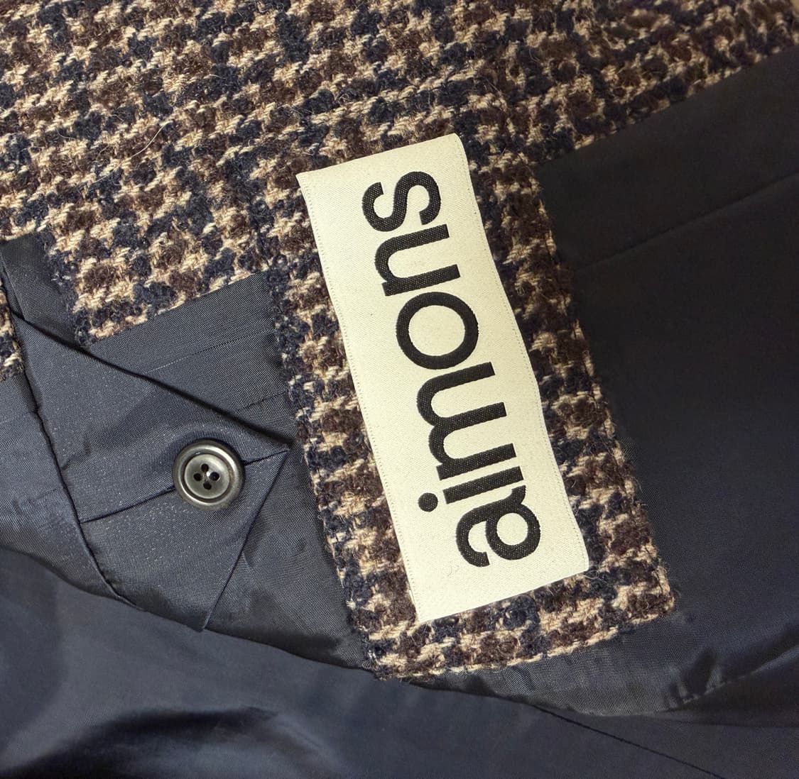 에몽 aimons 체크 재킷 상품이미지5