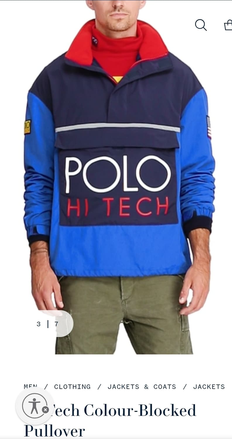 (새상품)폴로 하이테크 컬러블록 풀오버 자켓 Polo Hi Tech 상품이미지8