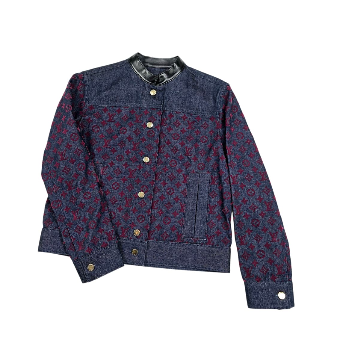 (새상품)루이비통 여성 벨벳 모노그램 데님자켓 상품이미지5